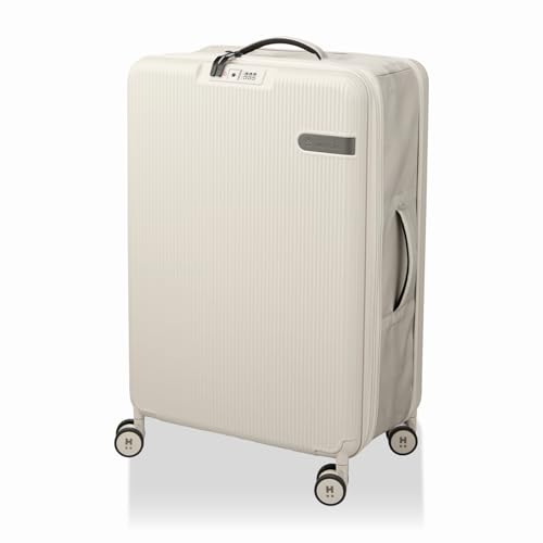 シフレ ポリカ100% 軽量・頑強アルミフレームスーツケース ESC1150 90L 4.8kg カーボンホワイト シフレ] ポリカ100% 軽量・頑強アルミフレームスーツケース E