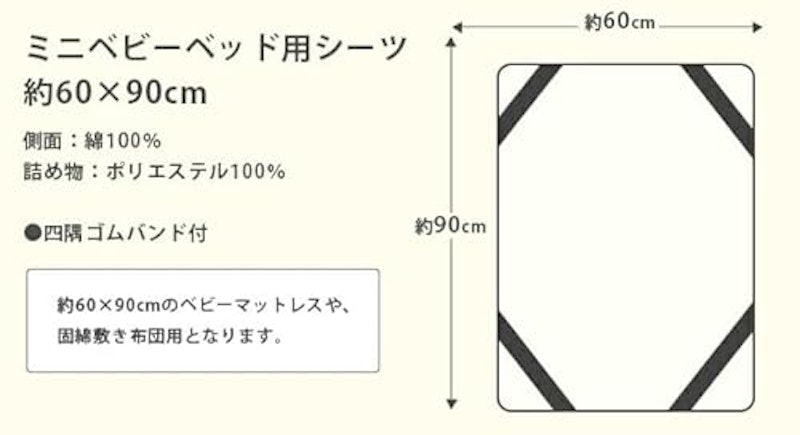 ベビーベッド用敷きパッド 3