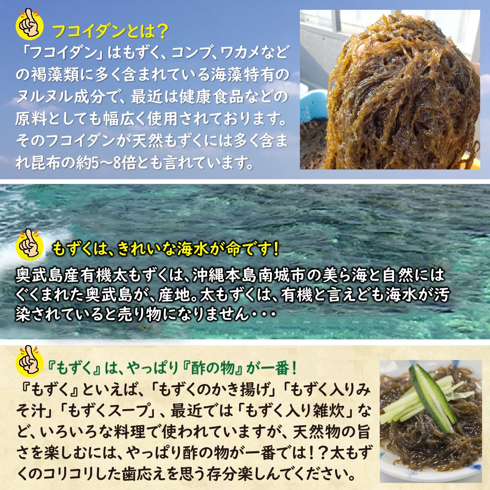 奥武島産有機太もずく 4