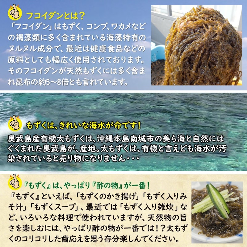 奥武島産有機太もずく 4