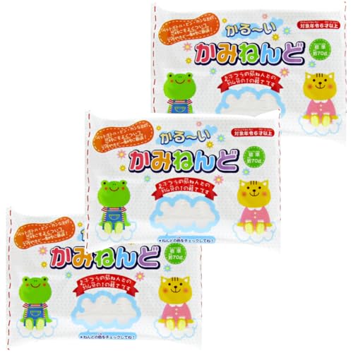 かるーい紙ねんど3個セット 1