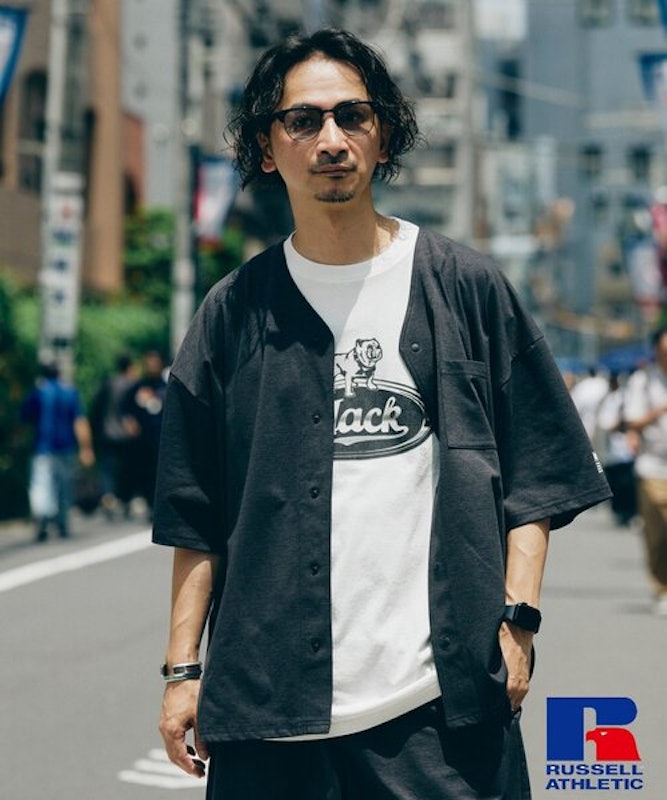 RUSSELL ATHLETIC 別注 Dri-Power ベースボールシャツ 7