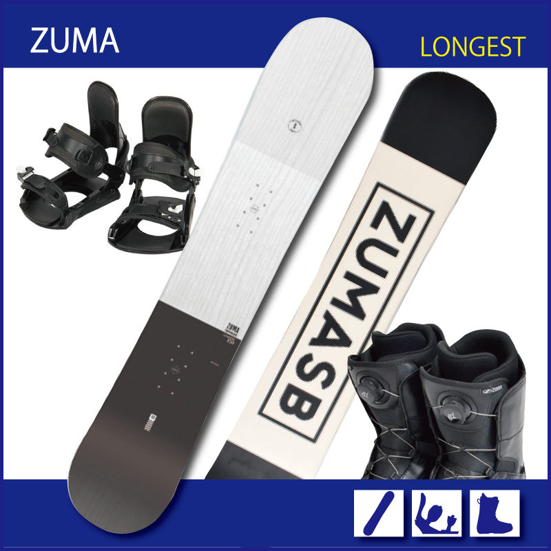 2024 スノーボード 3点セット ZUMA -TOOLIST-BLACK ビンディング
