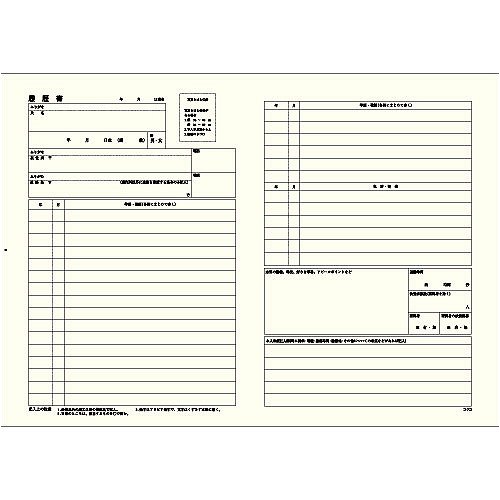 履歴書用紙 2