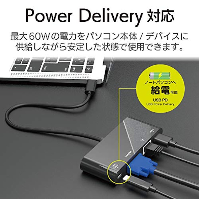 USB Type-C接続ドッキングステーション(VGA) 2