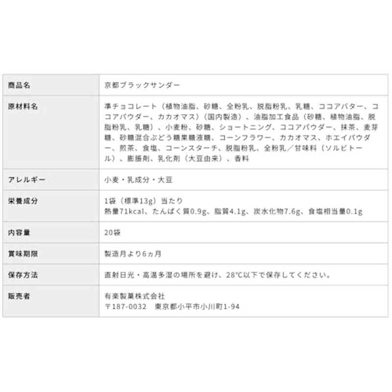 京都ブラックサンダー抹茶味 2