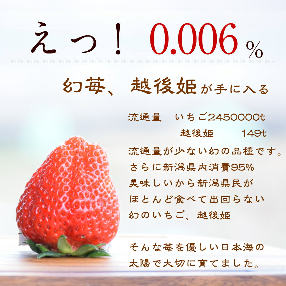 雪国完熟いちご越後姫桃薫食べ比べセット 3