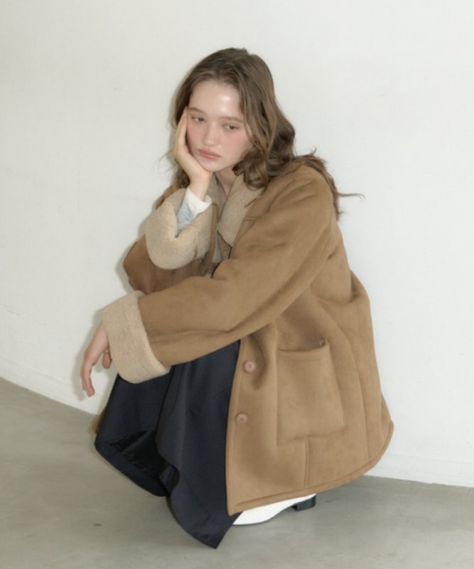 adjustable sleeve mouton coat 5
