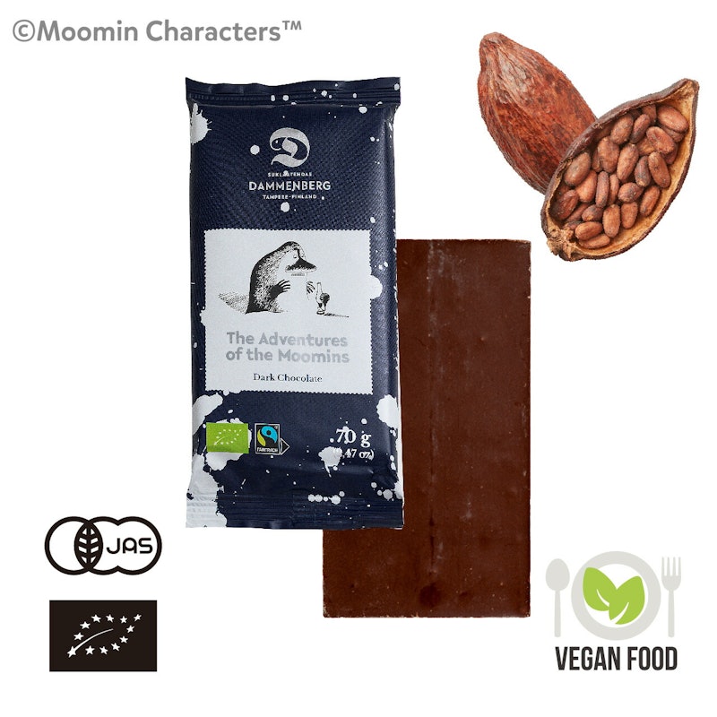 Moomin Organic 79% Dark chocolate bar 1