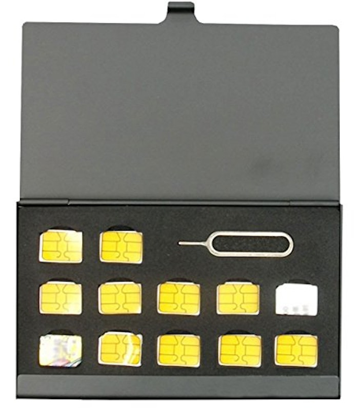 nanoSIMカード収納用アルミケース 2