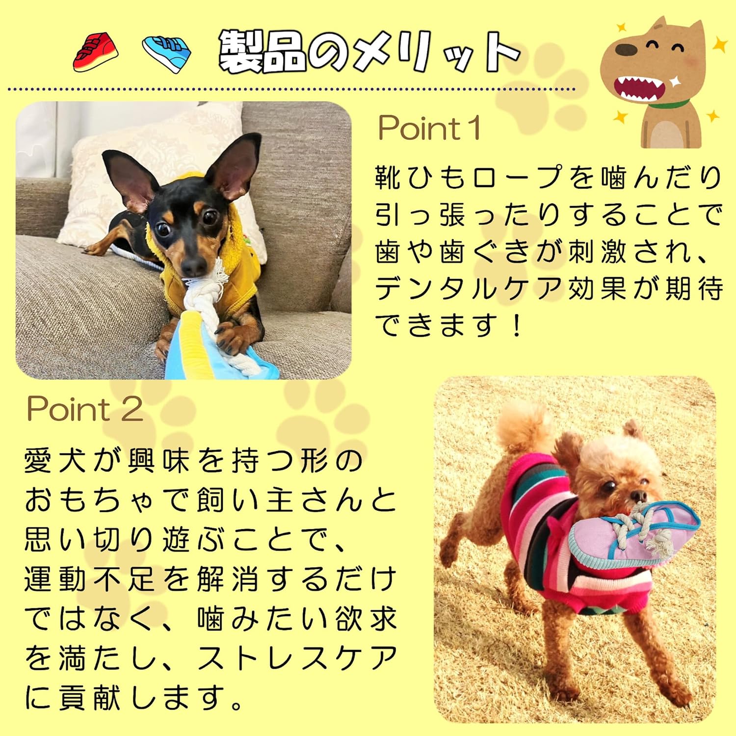 犬用おもちゃ スニーカー型 4