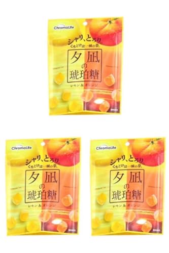 夕凪の琥珀糖 レモン＆オレンジ 1