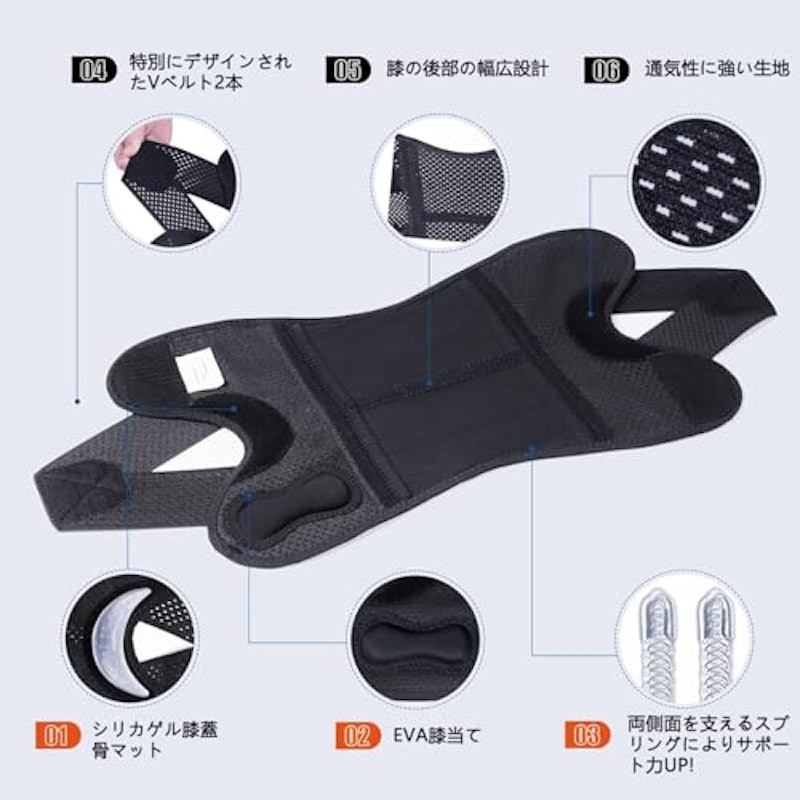 膝サポーター 3