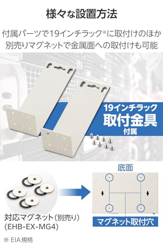 Giga対応16ポートスイッチ 金属筐体/電源内蔵 8