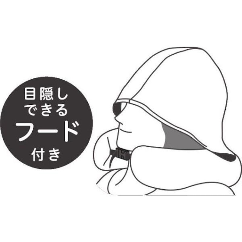 フードつきマイクロビーズネックピロー 4