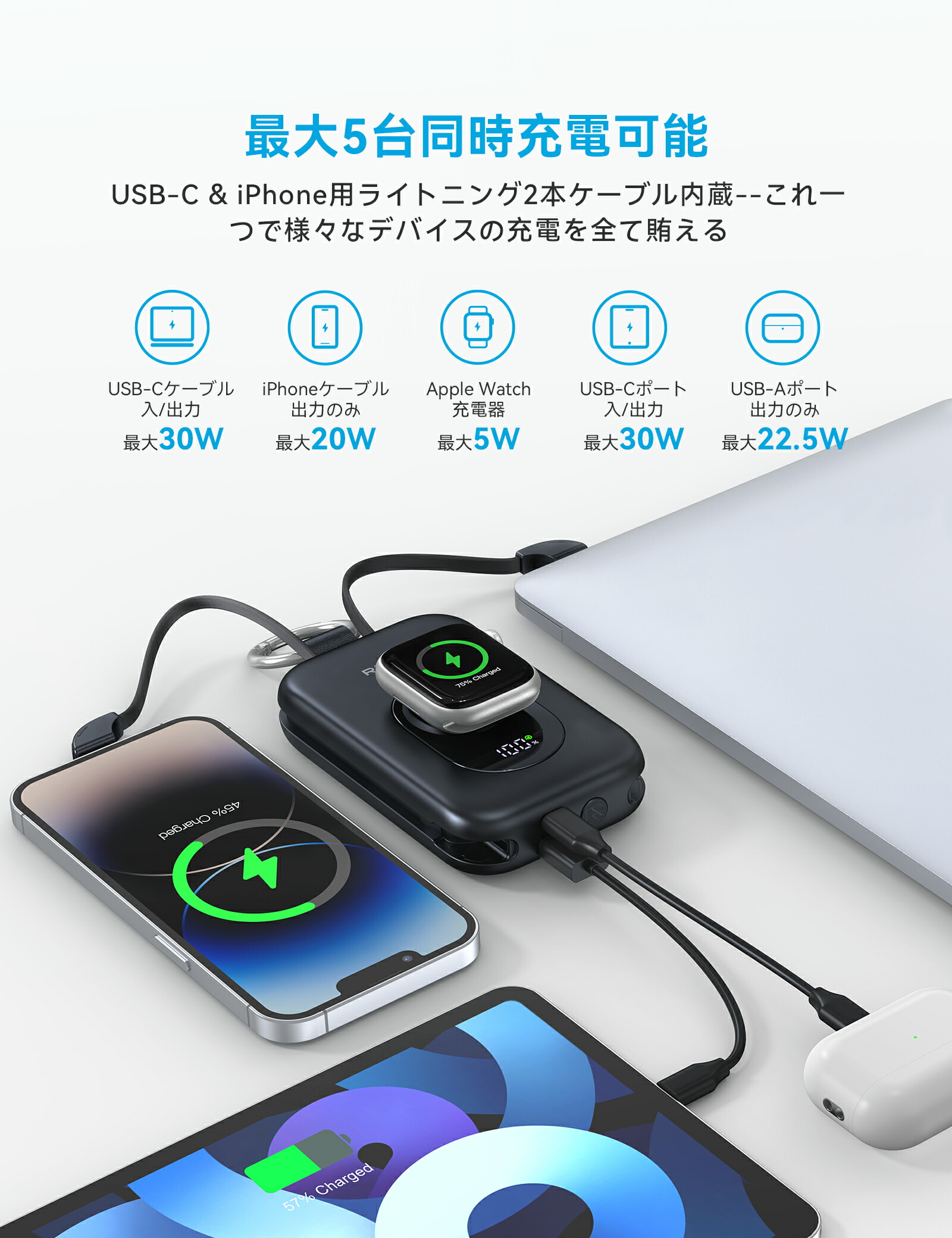 モバイルバッテリー 4