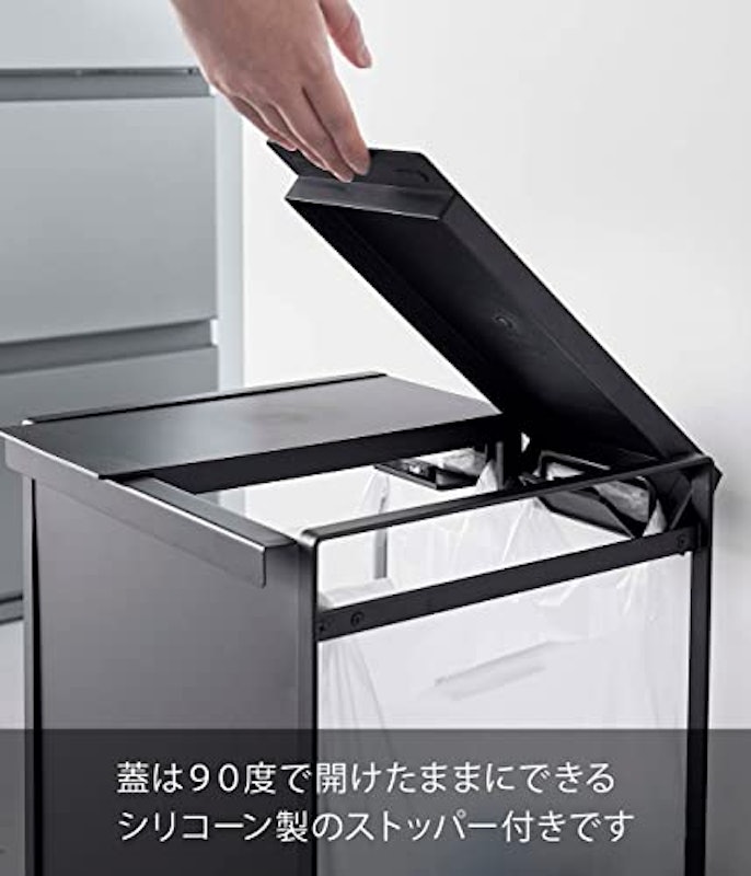 蓋付き目隠し分別ダストワゴン 5