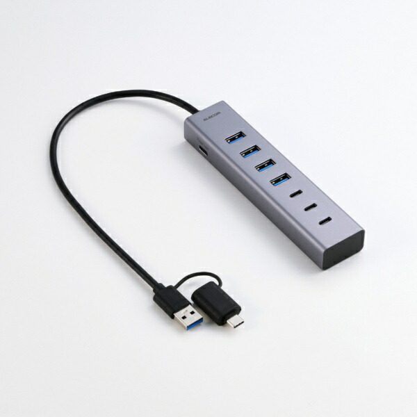 Type-C(TM)変換アダプター付き USBハブ 1