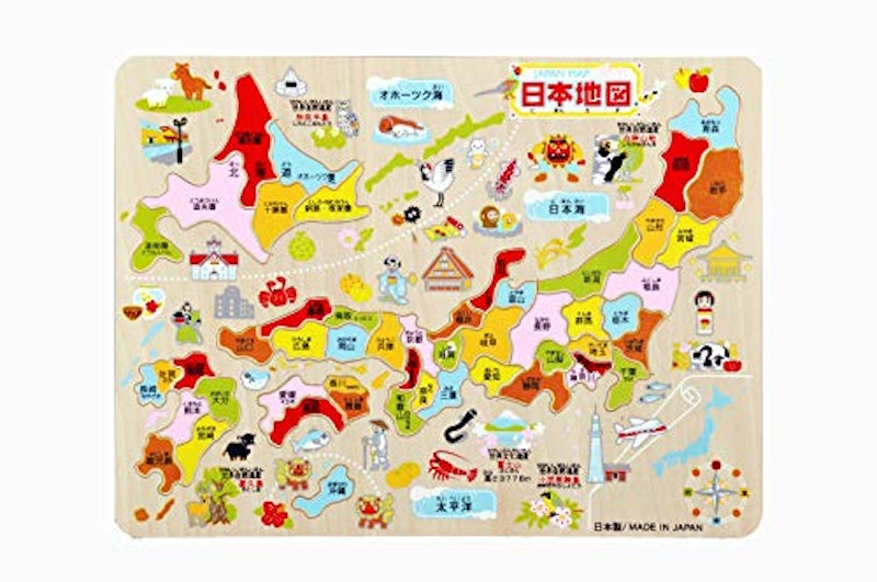 木製知育パズル 日本地図 1