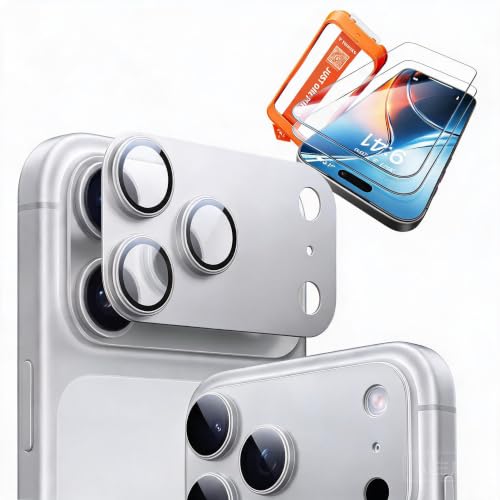 ガラスフィルム＋Cameragoレンズフィルム  iPhone 18 Pro用シルバー セット 1