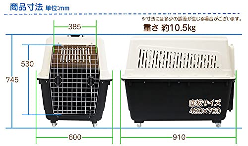 大型犬用ペット キャリー キャスター付き 5