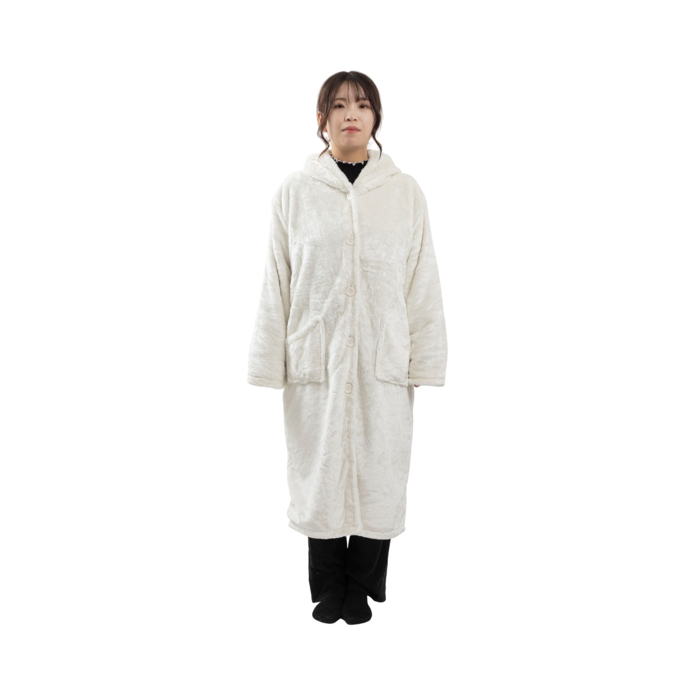 とろけるぬくもりタッチの着る毛布 1