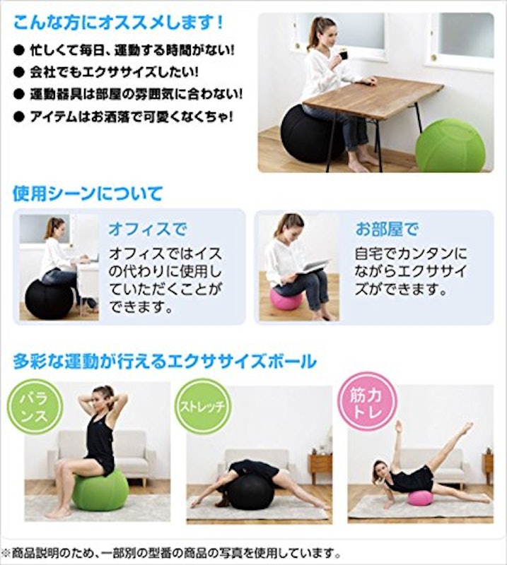 エクササイズボールカバー 55cm用 4
