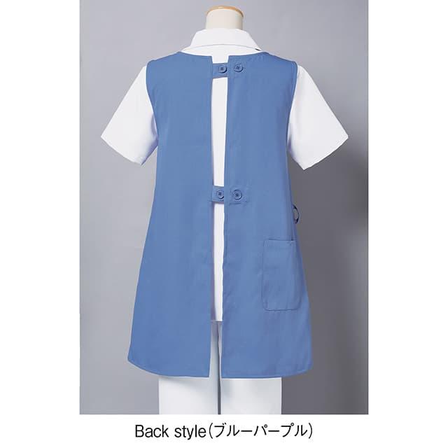 ポケット配色ラウンドエプロン 4