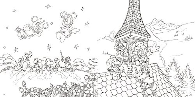 大人ディズニー 夢の世界へ 素敵な塗り絵レッスンブック 7
