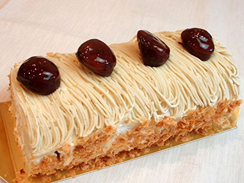 栗のロールケーキ 1