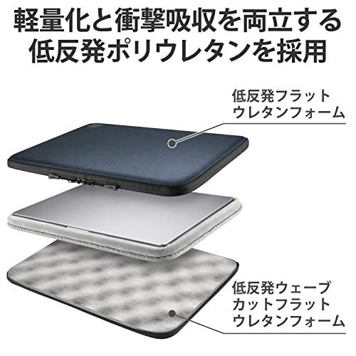 約13インチ 防水 衝撃吸収 多機能 パソコン ケース グレー 約13インチ 防水 衝撃吸収 多機能 パソコン ケース グレー