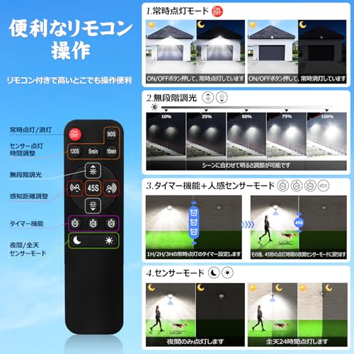 人感センサーライト 3
