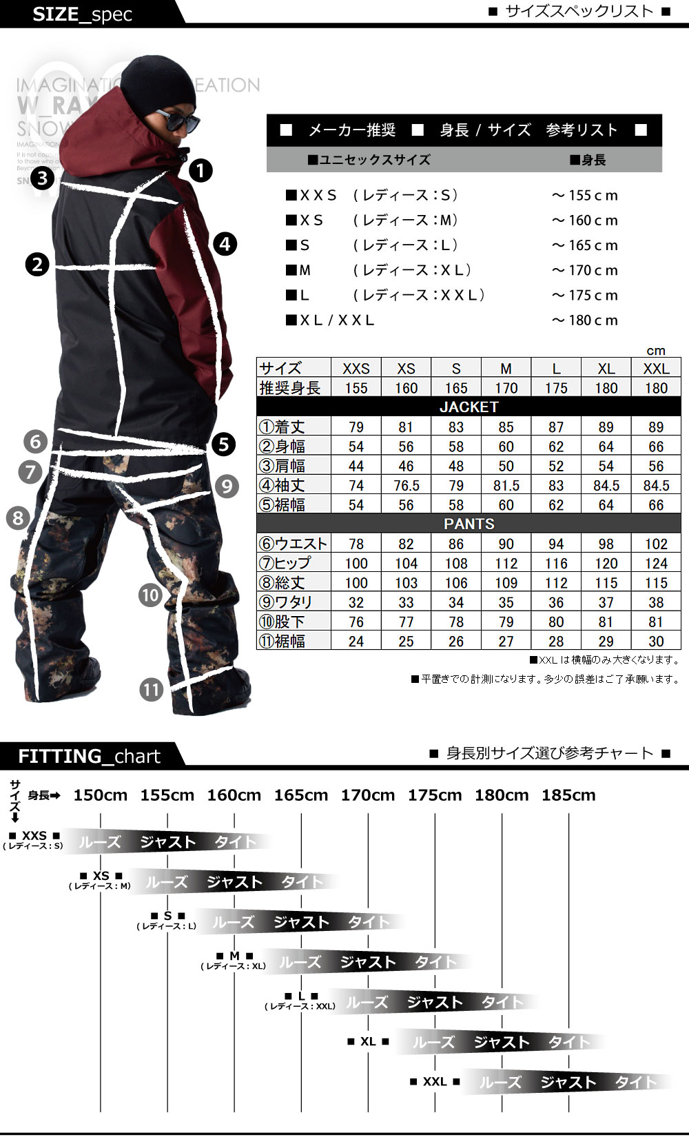 スノーボードウェア 18
