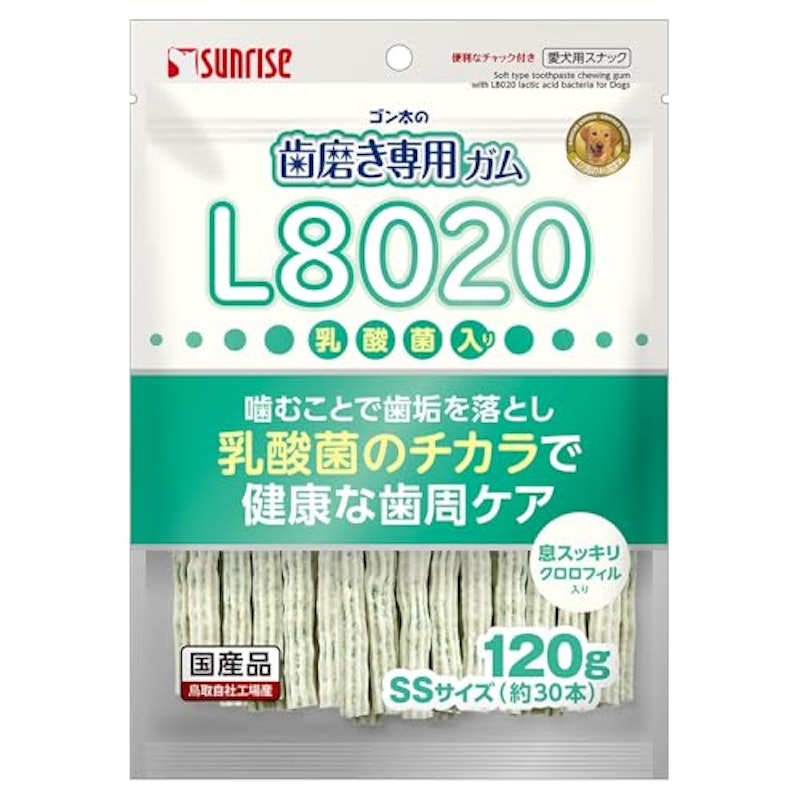 ゴン太の歯磨き専用ガムSSサイズ L8020乳酸菌入り クロロフィル入り 1
