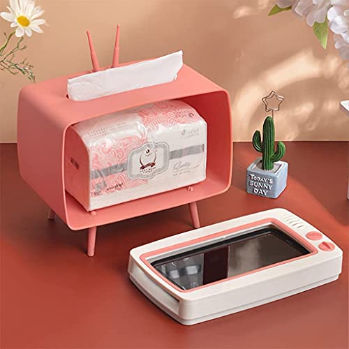 テレビ型ティッシュボックス スマホスタンド 4