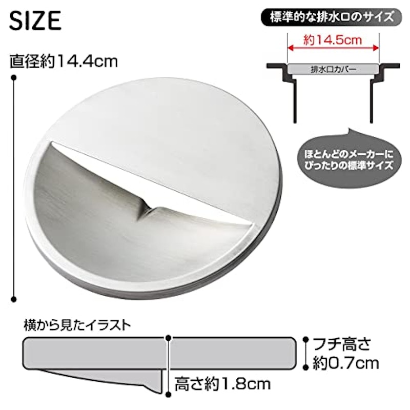 洗いやすい排水口カバー 7