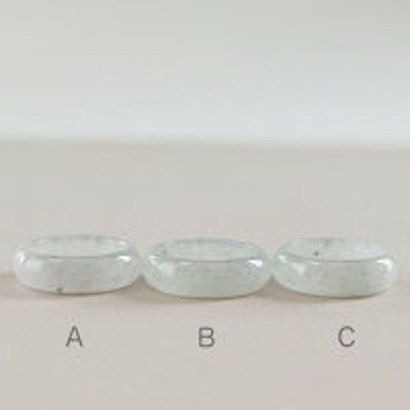 氷翡翠 甲丸リング 2