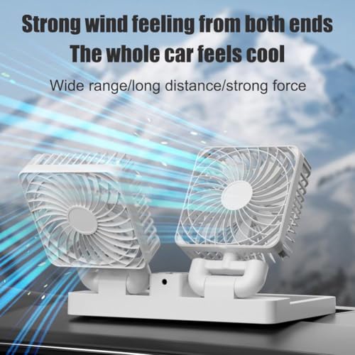 双頭車載扇風機 3