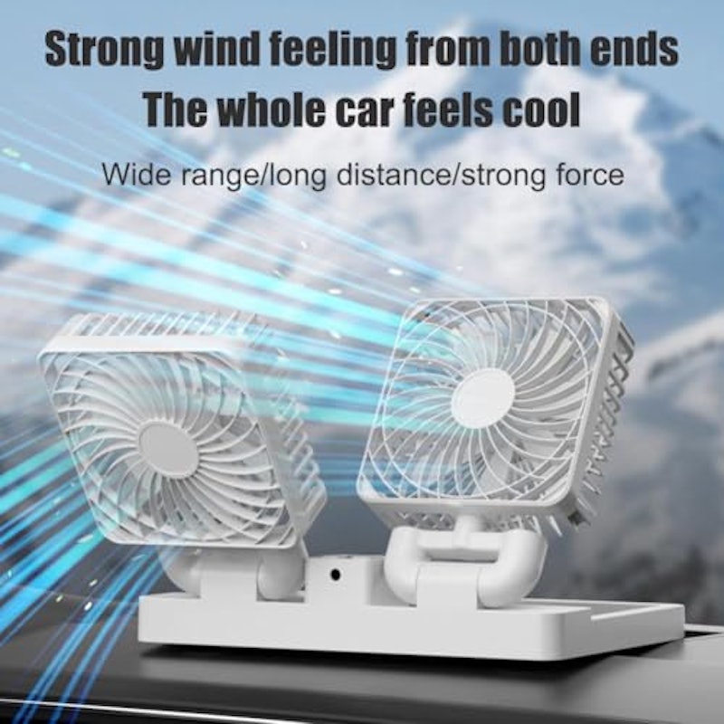 双頭車載扇風機 3