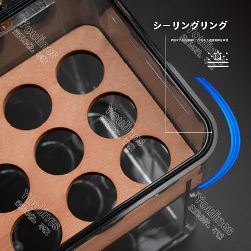 小型の葉巻ヒュミドール 3