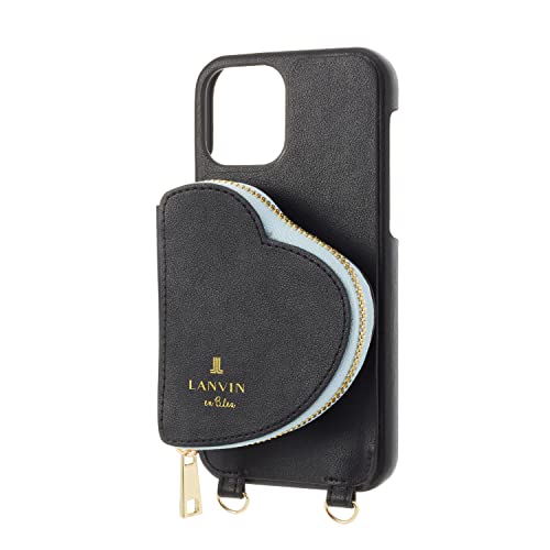 Wrap Case Pocket Simple Heart with Pearl Type Neck Strap  3