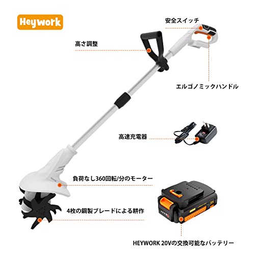 20Vコードレスティラー耕運機 2