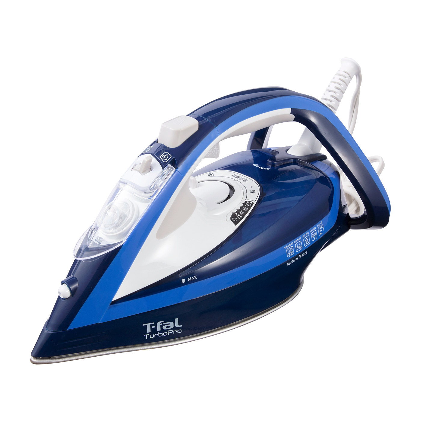 最も優遇 ティファール T-FAL コードつき スチームアイロン ネイビー