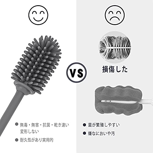 シリコンボトルクリーニングブラシ 3