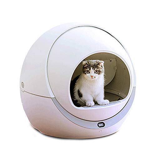 国内外の人気自動トイレ 猫の楽々タマゴ 【 Cat'sEgg ホワイト】 清潔 