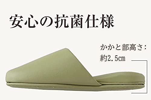 シボナシレザー風スリッパ 4