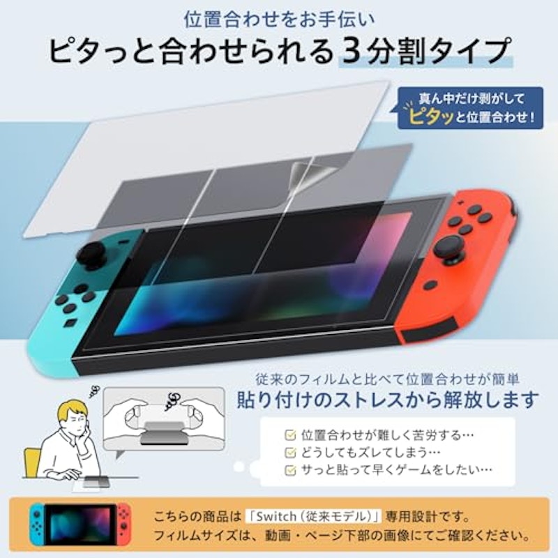 Switch用保護フィルム 超アンチグレア 4