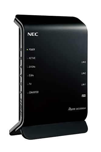NEC　無線LANルーター(Wi-Fiルーター) Wi-Fi 6(ax) ac n a g b 目安：〜4LDK 3階建　PA-WX3000HP2