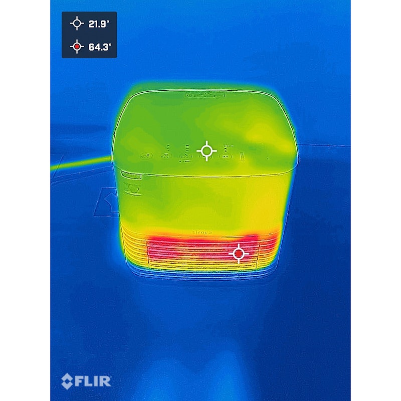 人感センサー付き セラミックファンヒーター ポカ CUBE 7