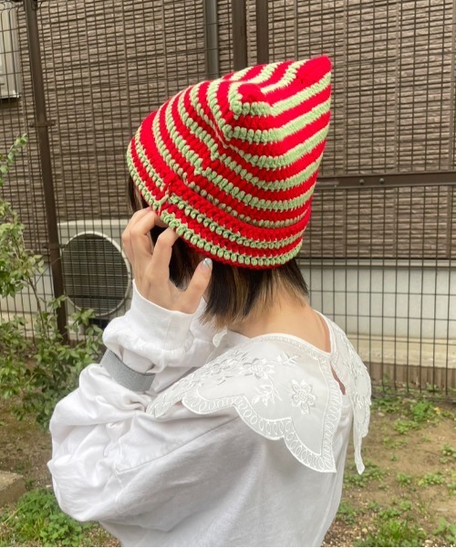 猫耳ボーダーワッチCAP 3